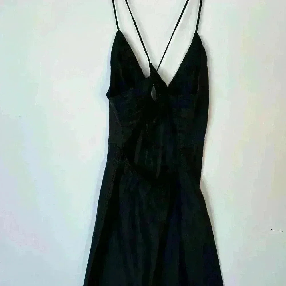 & Other Stories Open-Back 100% Linen Strappy Dress - Picture 9 of 12
